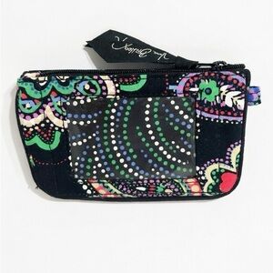 Vera Bradley Keychain Wallet Kiev Paisley Pattern Cotton Fabric ID /Card Carrier